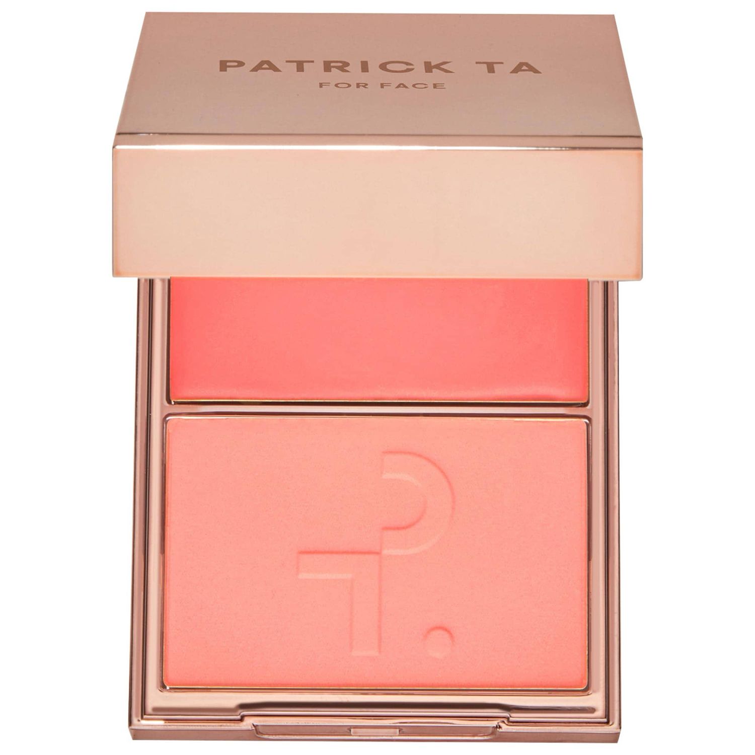 Patrick Ta - Major Headlines Double-Take Creme &amp; Powder Blush Duo | Soft Launch - neutral soft coral