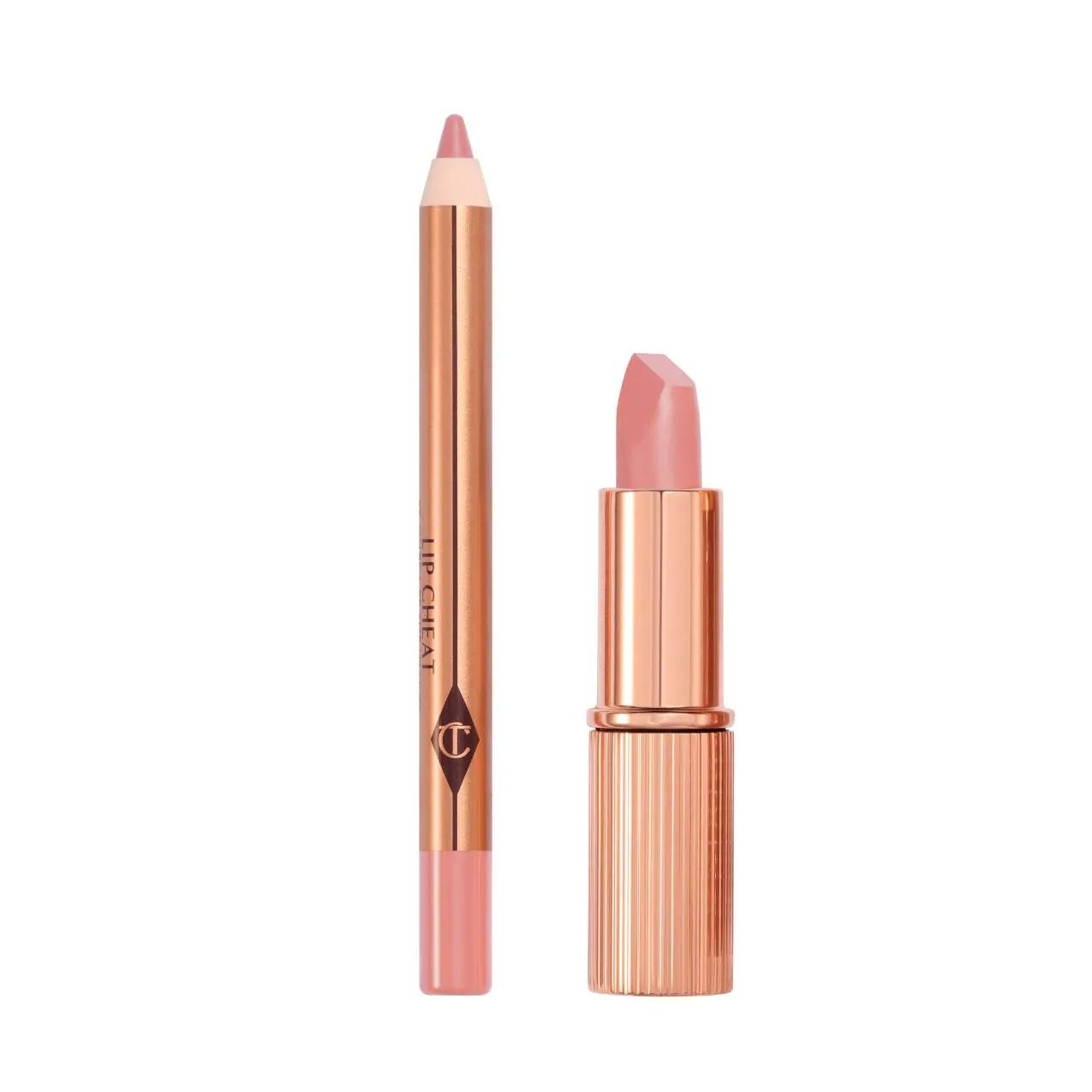 Charlotte Tilbury - Mini Pillow Talk Lipstick &amp; Liner Set | Pillow Talk Fair