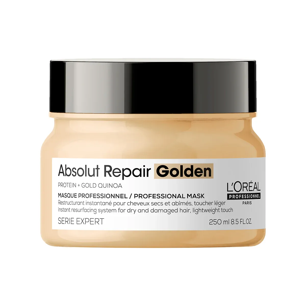 L'ORÉAL PROFESSIONNEL - Absolut Repair Golden Mask For Dry And Damaged Hair, Lightweight Touch Serie Expert | 250 mL