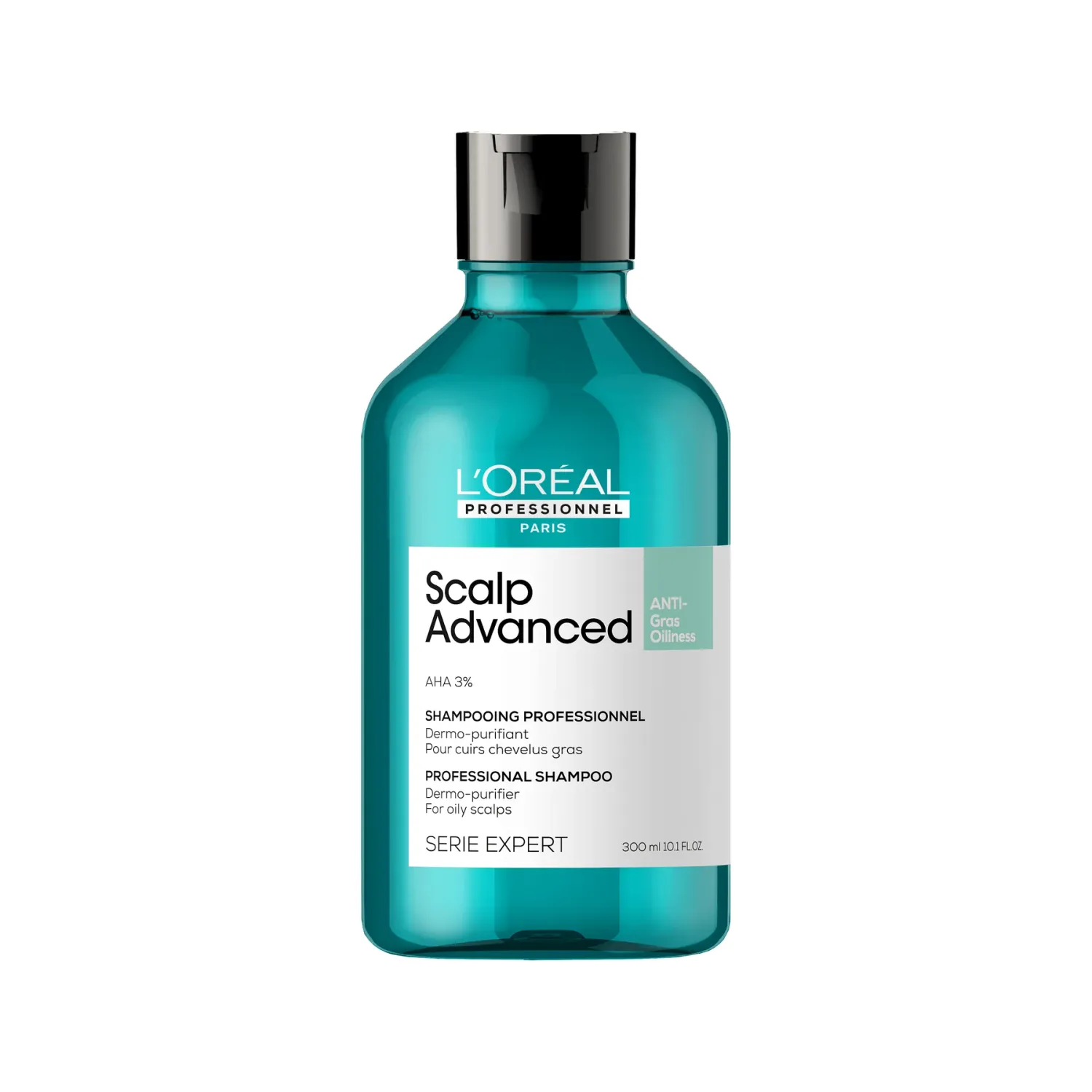 L'ORÉAL PROFESSIONNEL - Scalp Advanced Anti-Oiliness Dermo-Purifier Shampoo | For Oily Scalps | Serie Expert | 300 mL