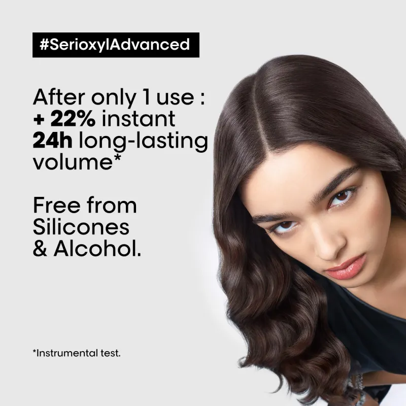 L'ORÉAL PROFESSIONNEL - Serioxyl Advanced Purifier &amp; Bodifier Shampoo | For Thinning Hair | Serie Expert | 300 mL