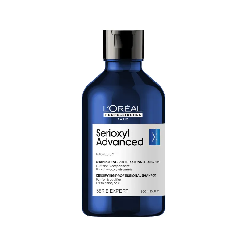 L'ORÉAL PROFESSIONNEL - Serioxyl Advanced Purifier &amp; Bodifier Shampoo | For Thinning Hair | Serie Expert | 300 mL