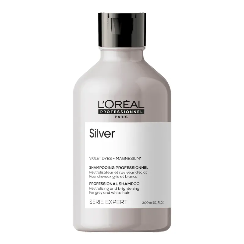 L'ORÉAL PROFESSIONNEL - Silver Shampoo For Grey, White Or Light Blonde Hair Serie Expert | 300 mL