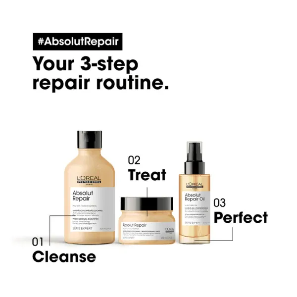 L'ORÉAL PROFESSIONNEL - Absolut Repair Oil For Dry And Damaged Hair Serie Expert | 90 mL