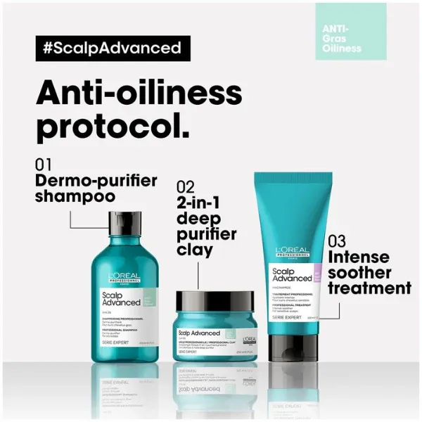 L'ORÉAL PROFESSIONNEL - Scalp Advanced Anti-Oiliness Clay For Oily Scalp Serie Expert 250 | mL