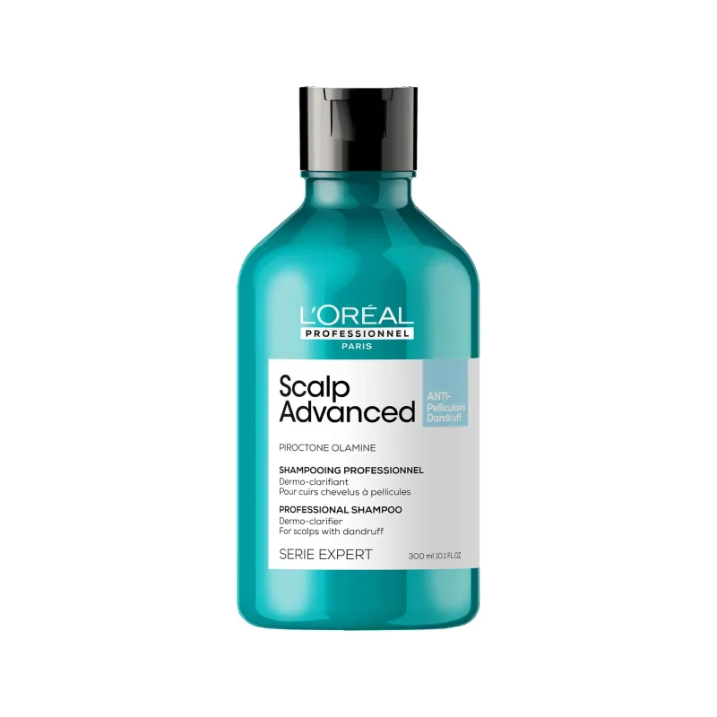 L'ORÉAL PROFESSIONNEL - Scalp Advanced Anti-Dandruff Dermo-Clarifier Shampoo For Dandruff Scalps Serie Expert | 300 mL