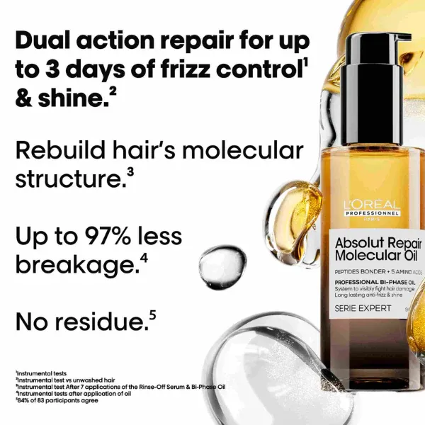 L'ORÉAL PROFESSIONNEL - Absolut Repair Molecular Dual Oil | 90 mL