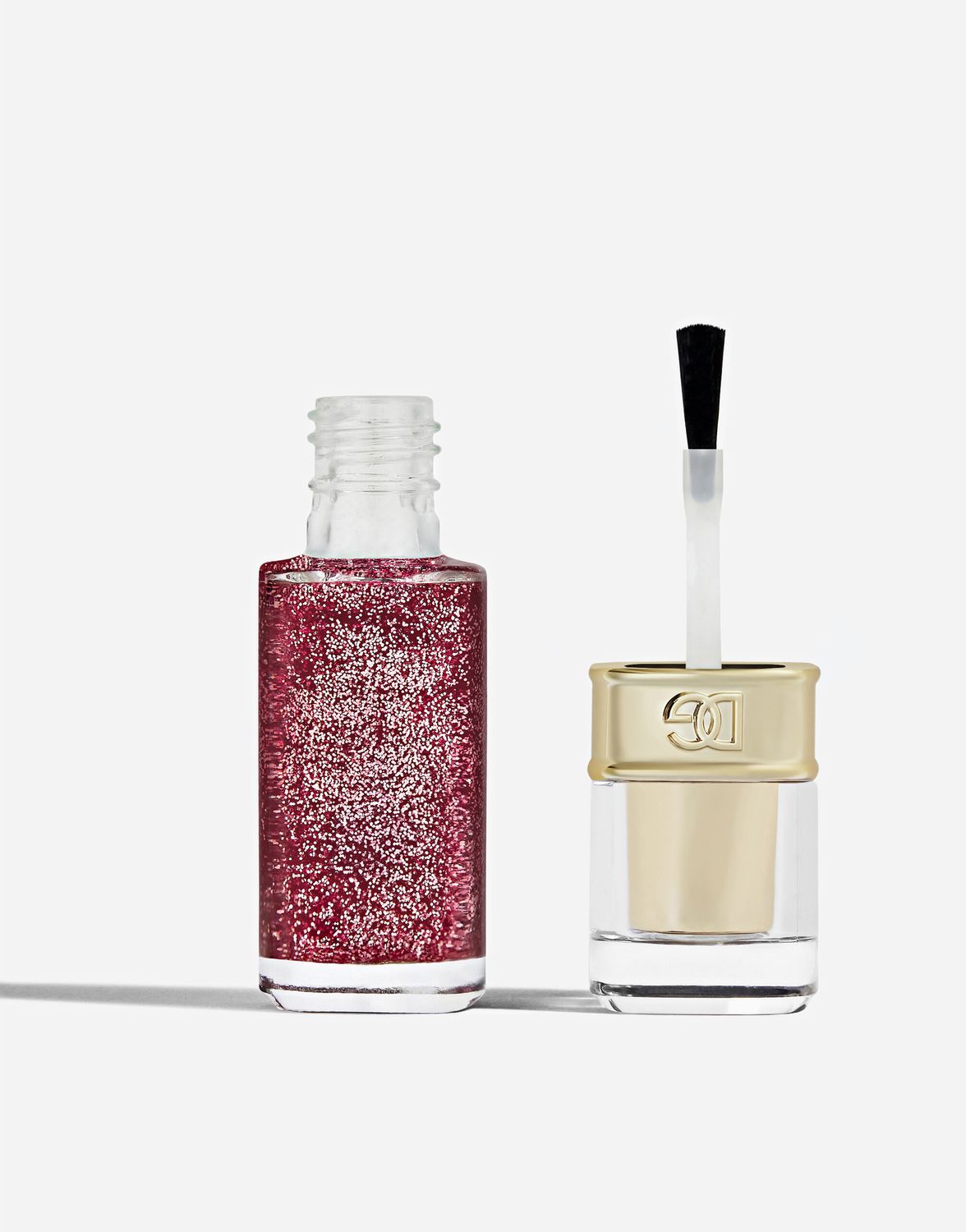 Dolce &amp; Gabbana - Nailed It! | 05 Superstar - Clear base with rose pink glitter