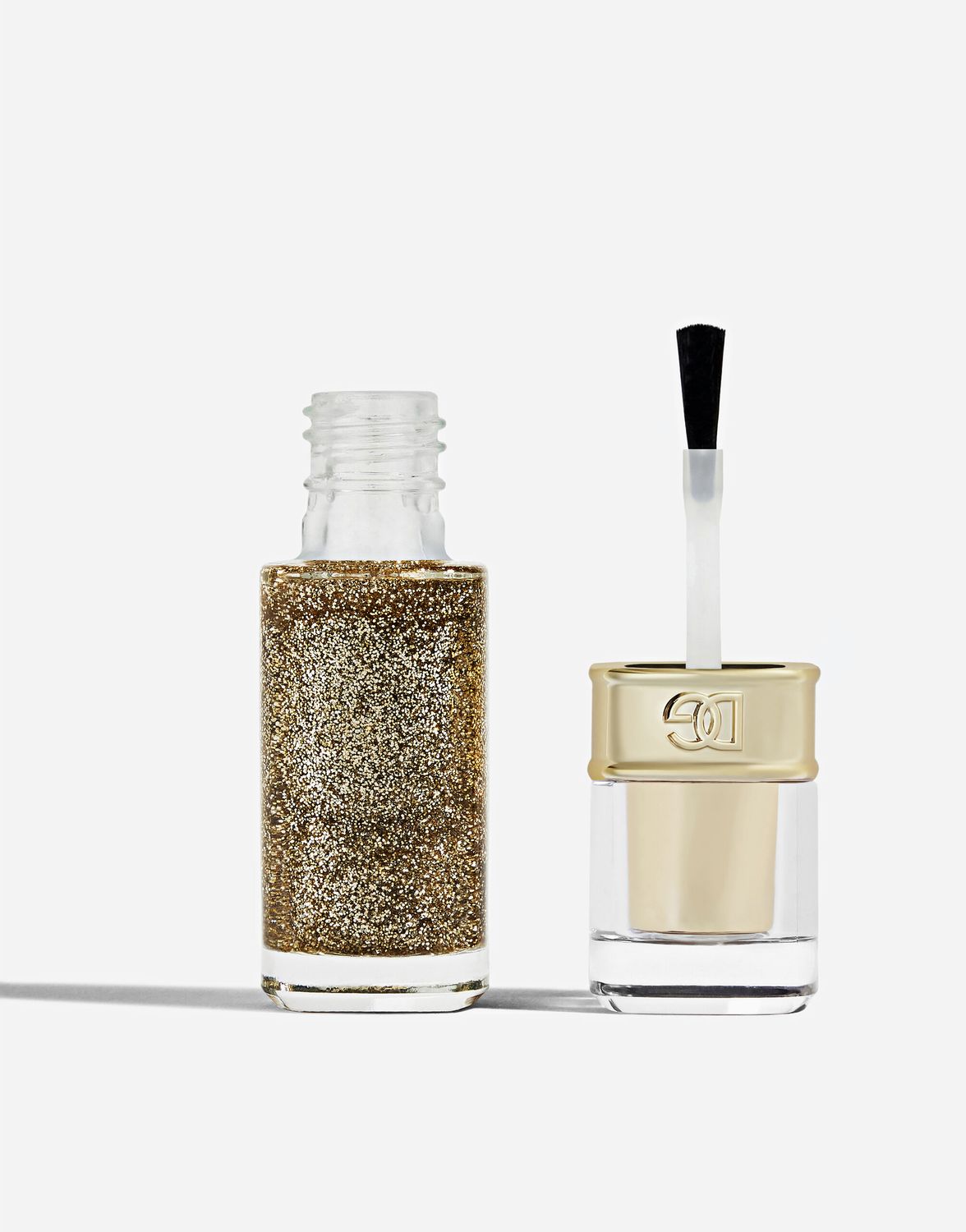 Dolce &amp; Gabbana - Nailed It! | 03 Legend - Clear base with golden glitter