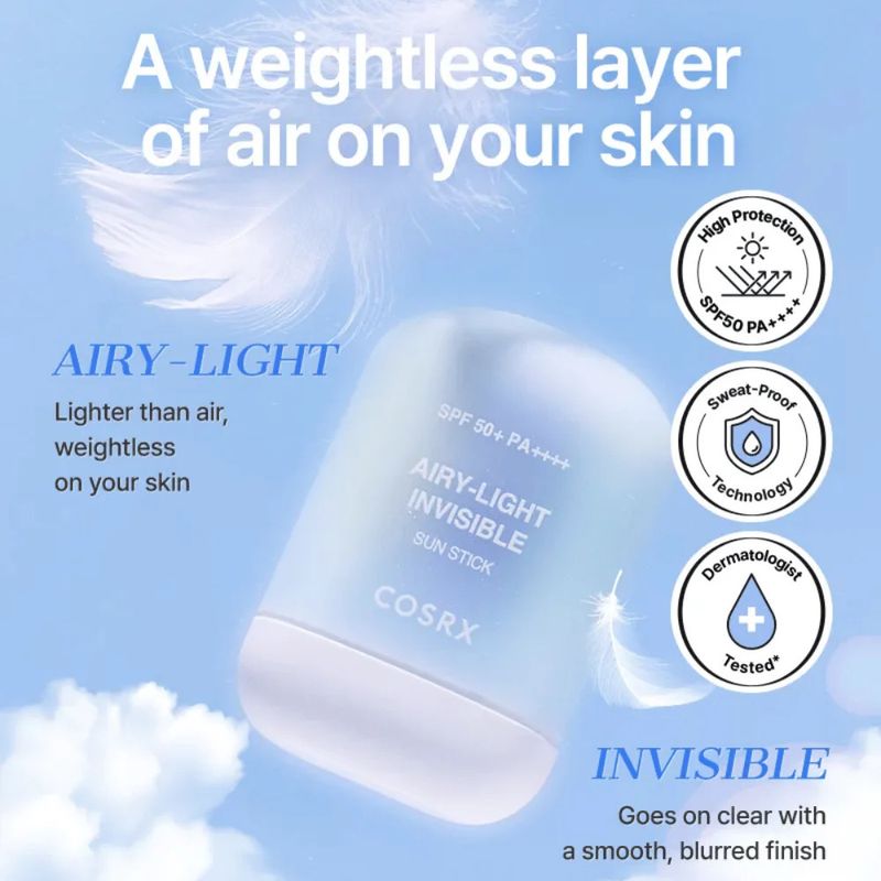 COSRX - Airy-Light Clear Sunscreen Stick