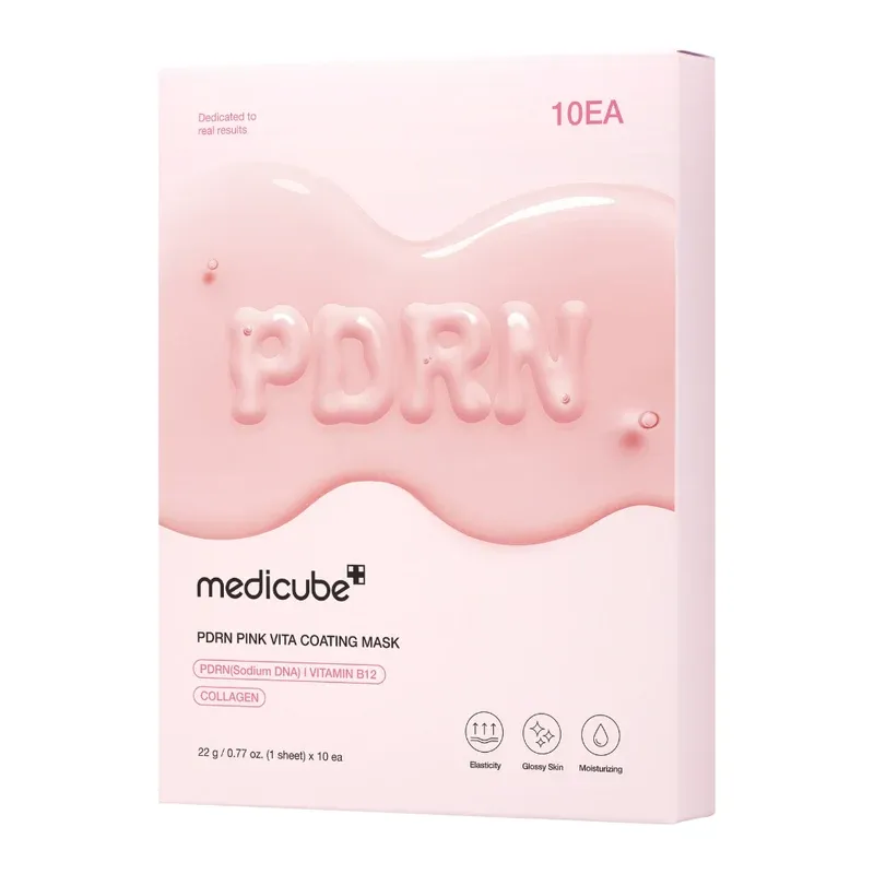 MEDICUBE - PDRN Pink Vita Coating Mask (10EA)
