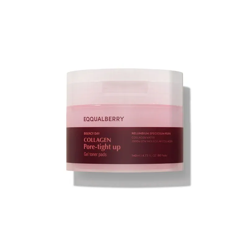 EQQUALBERRY - Collagen Pore-Tight Up Gel Toner Pads
