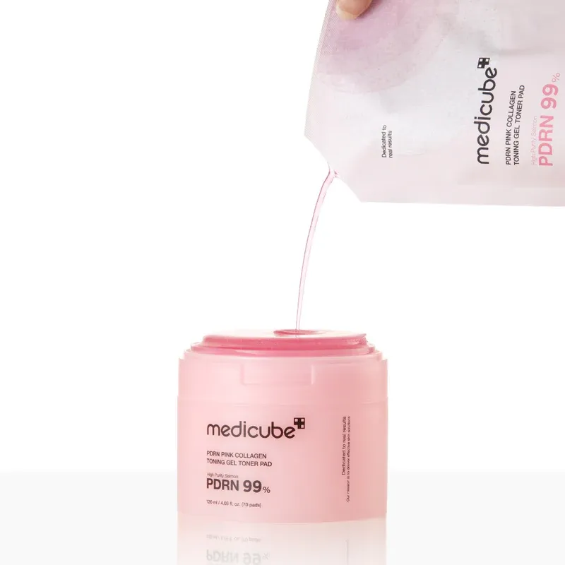 MEDICUBE - PDRN Pink Collagen Toning Gel Toner Pad