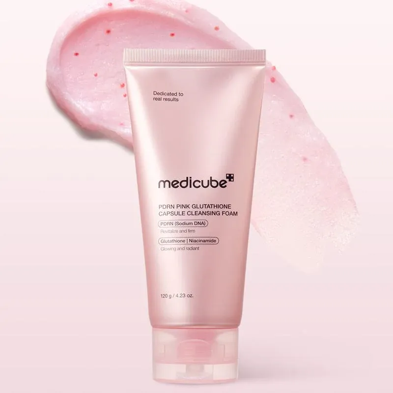MEDICUBE - PDRN Pink Glutathione Capsule Cleansing Foam