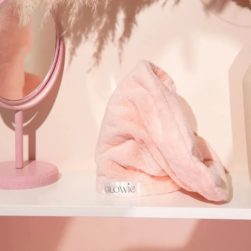 Glowie - Microfiber Hair Towel - Pink