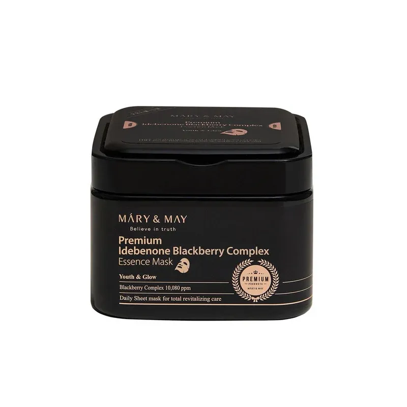 MARY &amp; MAY - Premium Idebenon Blackberry Complex Essence Mask 20EA | 250g
