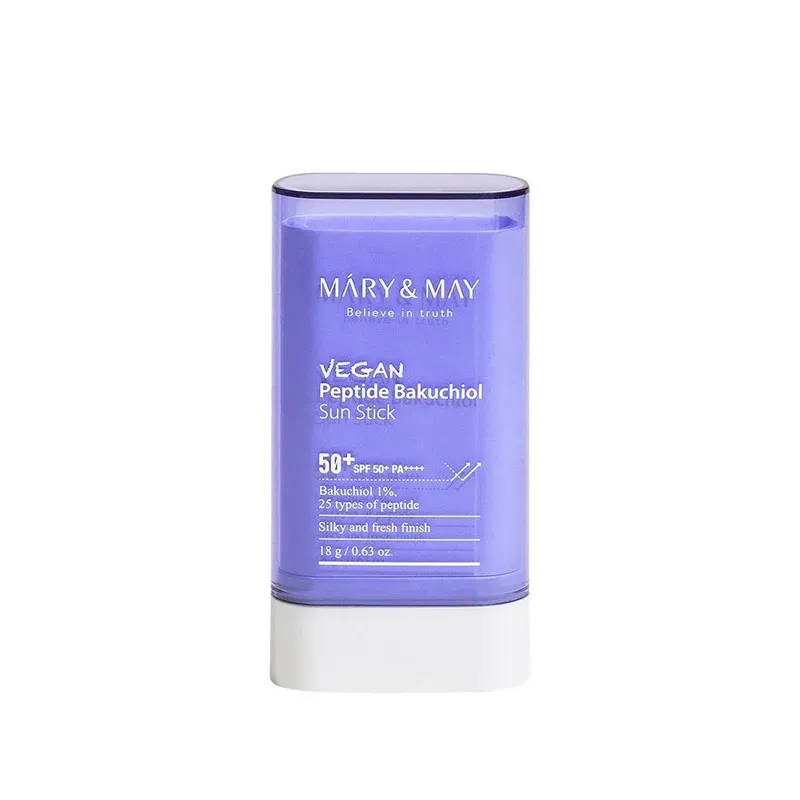 MARY &amp; MAY - Vegan Peptide Bakuchiol Sun Stick SPF50+ PA++++ 18g