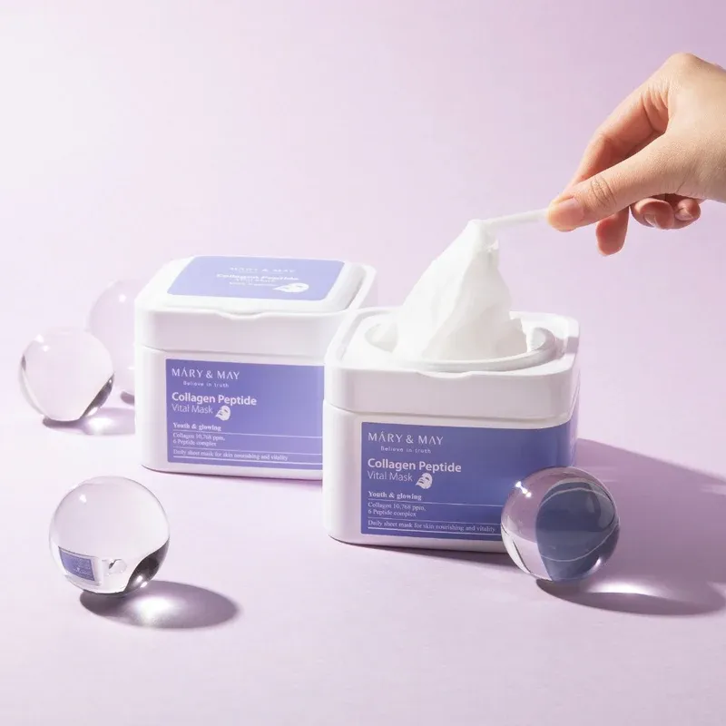MARY &amp; MAY - Collagen Peptide Vital Mask 30ea | 400g