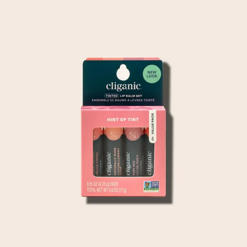 CLIGANIC - Non-gmo Tinted Lip Balm 4 Colors