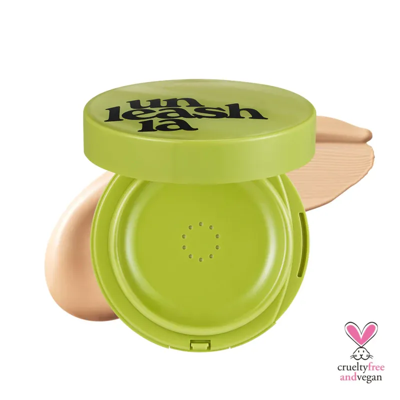 UNLEASHIA - Satin Wear Healthy Green Cushion | 23W Bisque