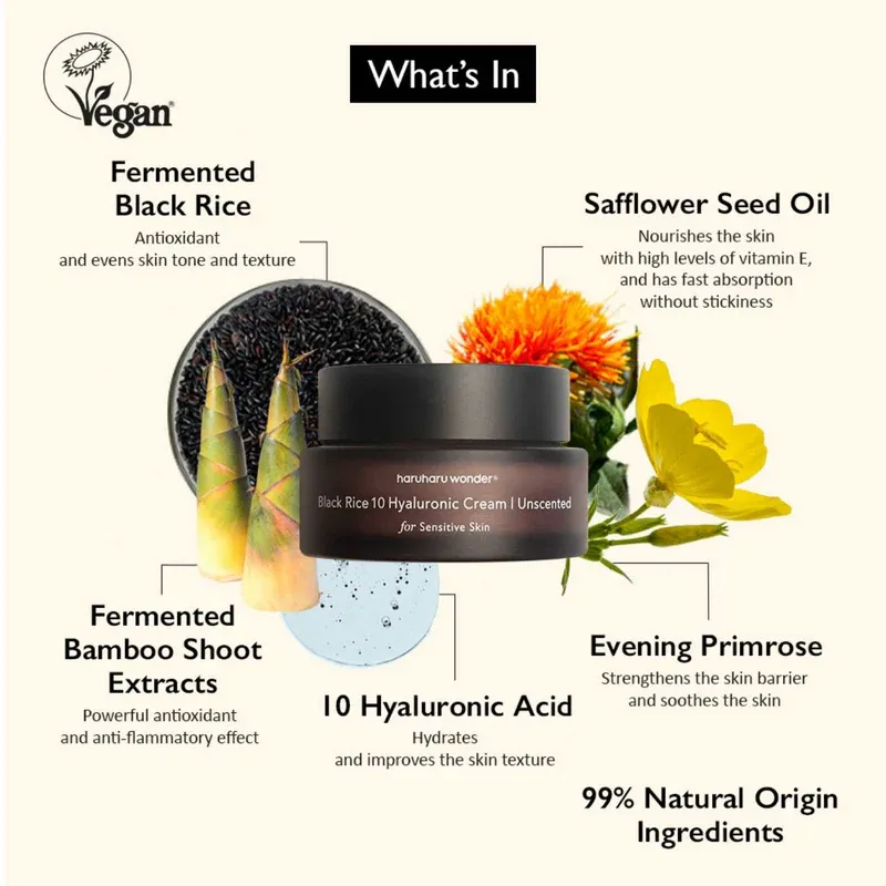 HARUHARU WONDER - Black Rice 10 Hyaluronic Cream Unscented