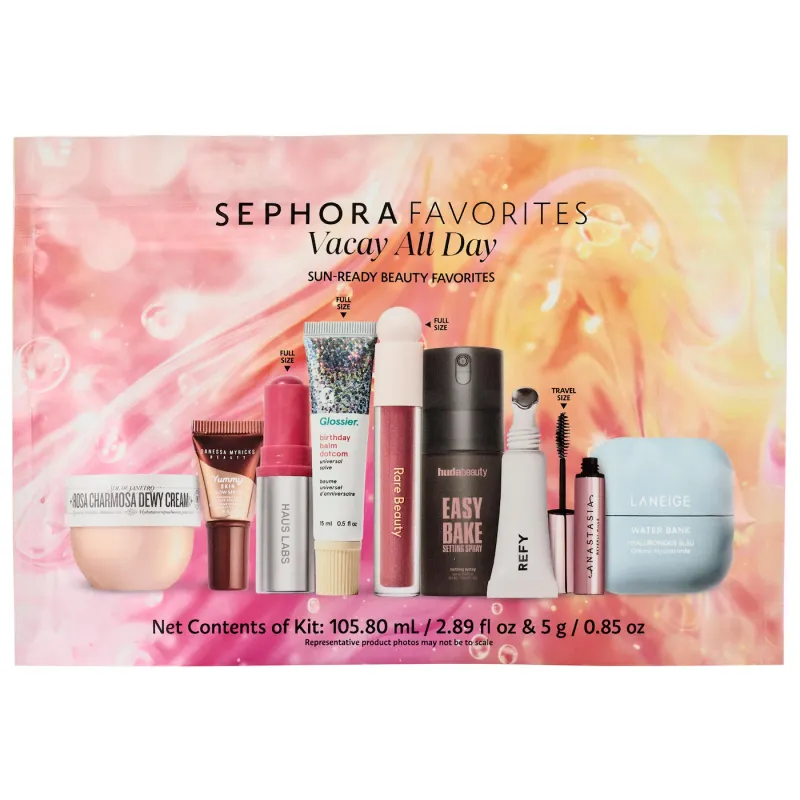 Sephora Favorites  - Vacay All Day Makeup and Skincare Value Set