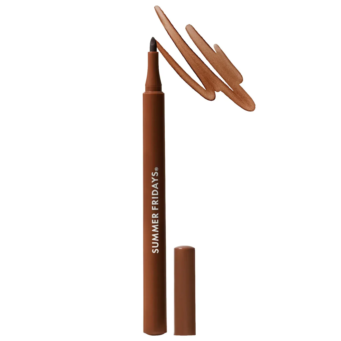 Summer Fridays  - Flushed Lip Stain 12HR Long-Lasting Lip Tint | Mocha - deep neutral brown