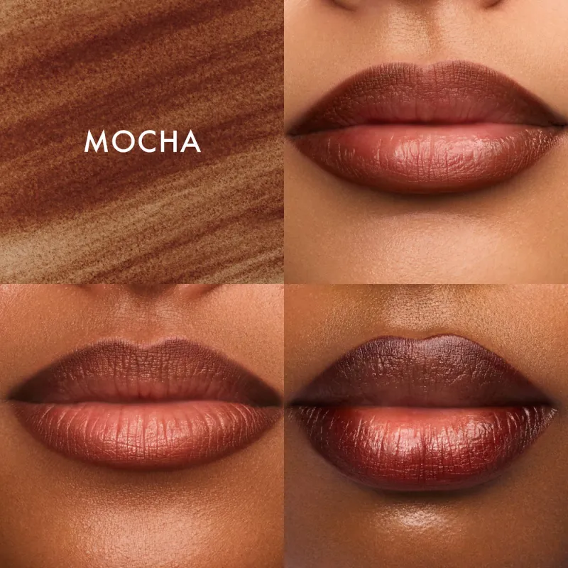 Summer Fridays  - Flushed Lip Stain 12HR Long-Lasting Lip Tint | Mocha - deep neutral brown