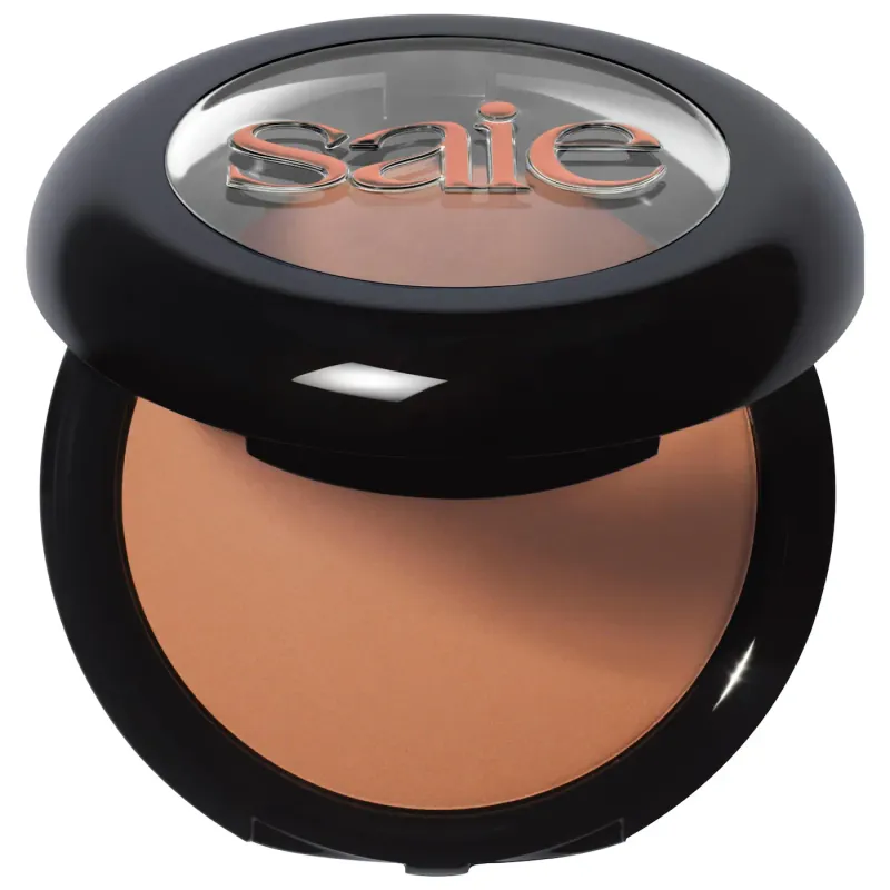 Saie - SuperSuede™ Radiant Talc-Free Baked Powder Bronzer | Amalfi - light to medium with neutral undertones