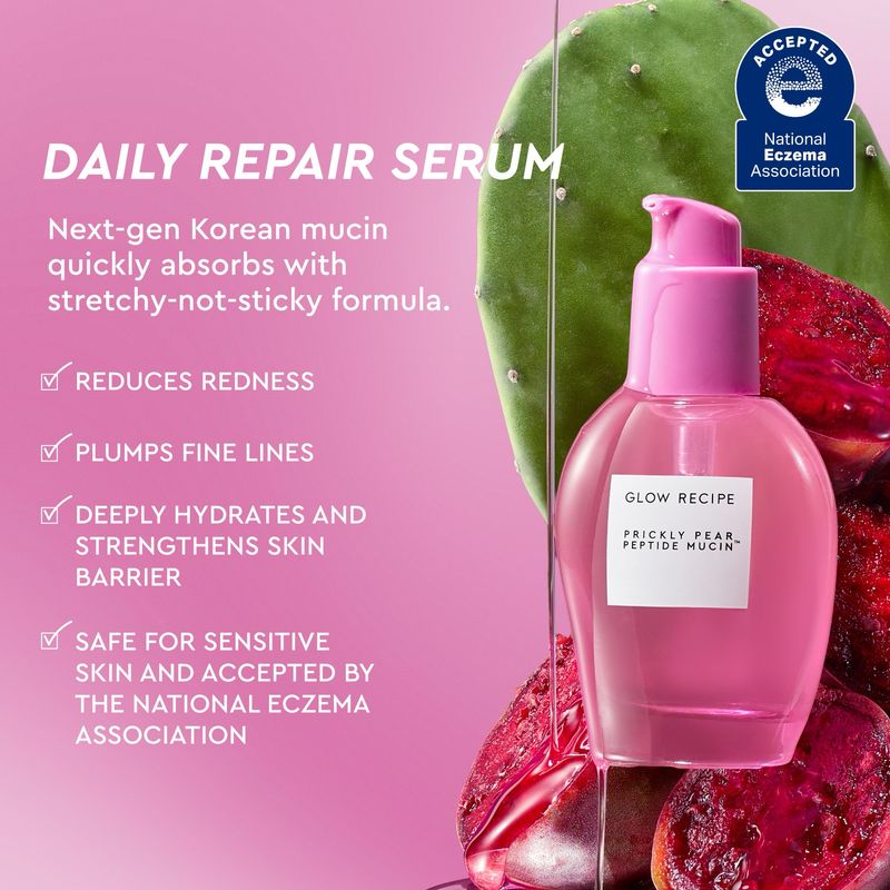 Glow Recipe - Prickly Pear Peptide Vegan Mucin Serum for Redness &amp; Fine Lines