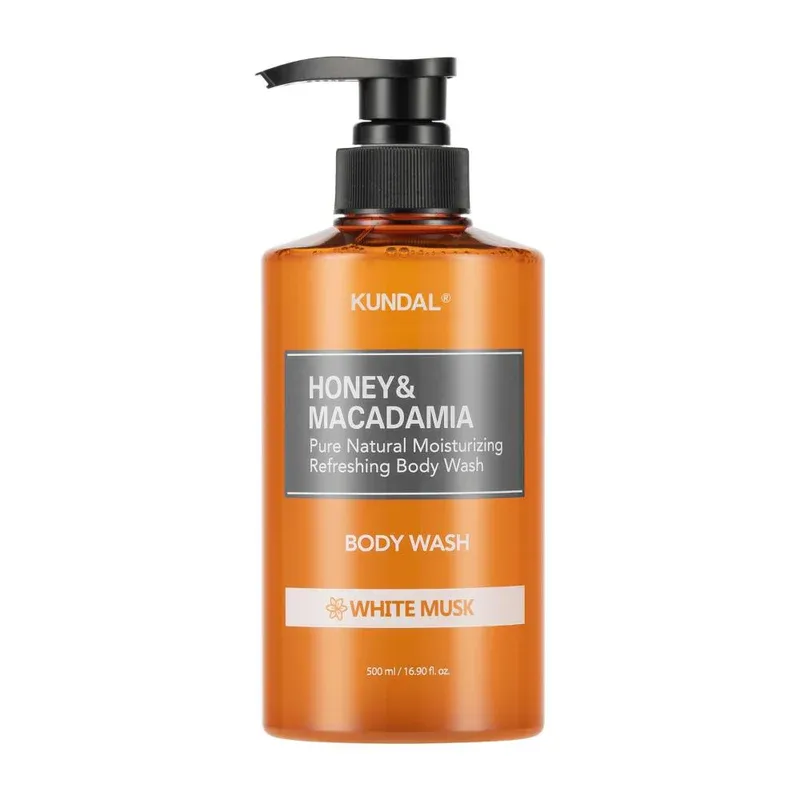 KUNDAL - Honey &amp; Macadamia Pure Body Wash - White Musk | 500 mL