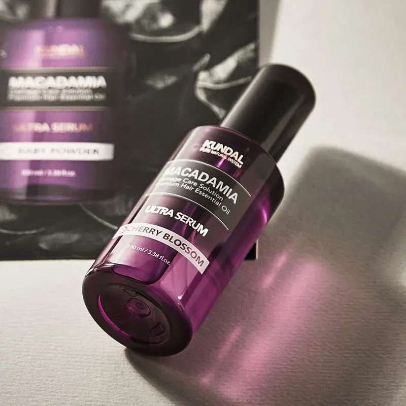 KUNDAL - Macadamia Hair Serum - Cherry Blossom | 100 mL