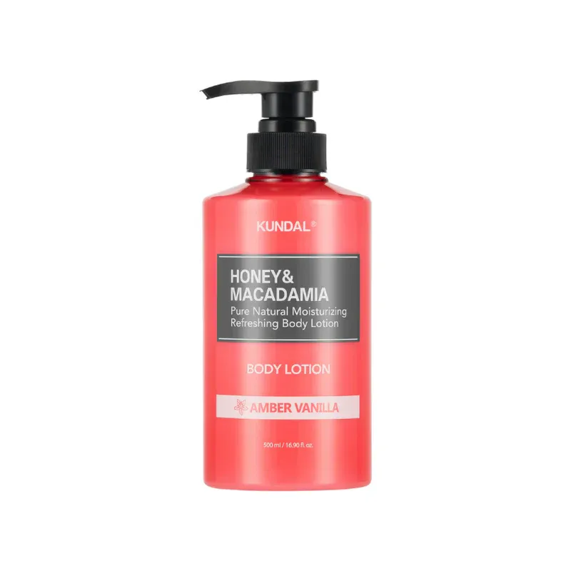 KUNDAL - Honey &amp; Macadamia Pure Body Lotion - Amber Vanilla | 500 mL