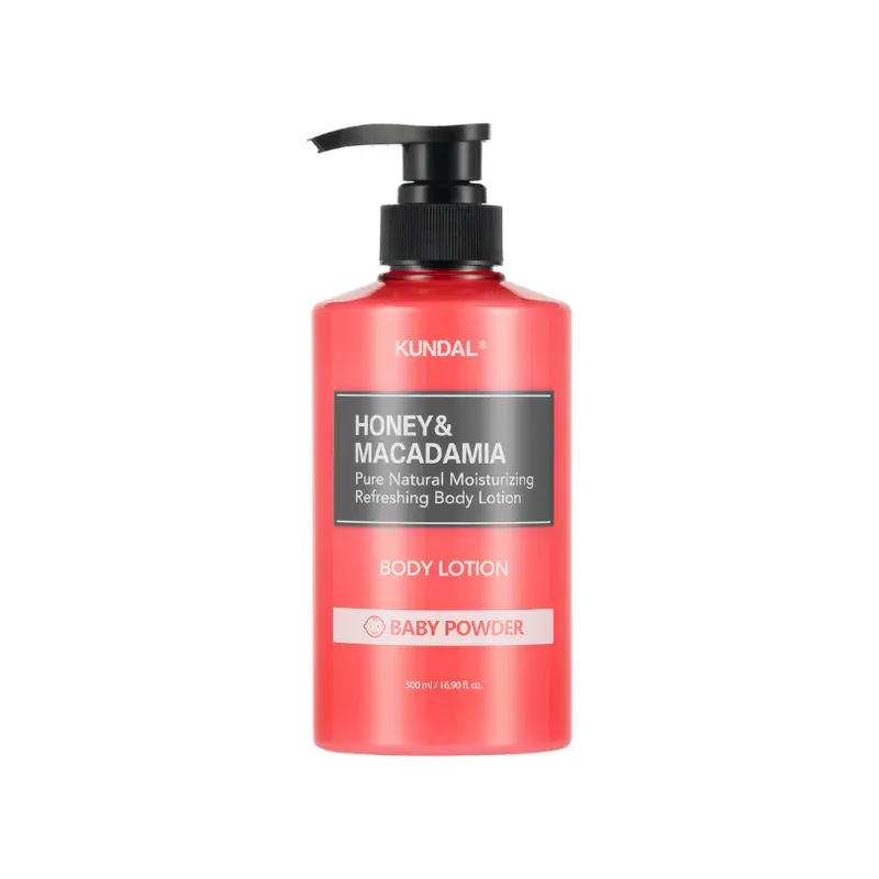 KUNDAL - Honey &amp; Macadamia Pure Body Lotion - Baby Powder | 500 mL