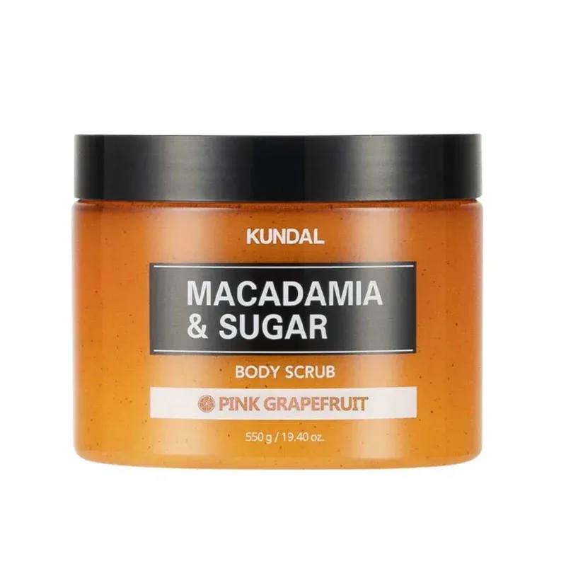 KUNDAL - Macadamia &amp; Sugar Body Scrub - Pink Grapefruit | 550 Gr