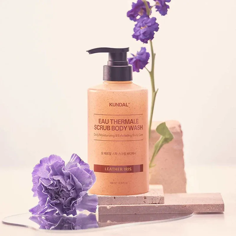 KUNDAL - Scrub Body Wash - Leather Iris | 500 mL