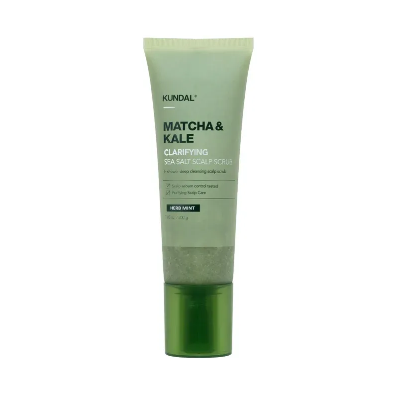KUNDAL - Matcha &amp; Kale Clarifying Sea Salt Scalp Scaler