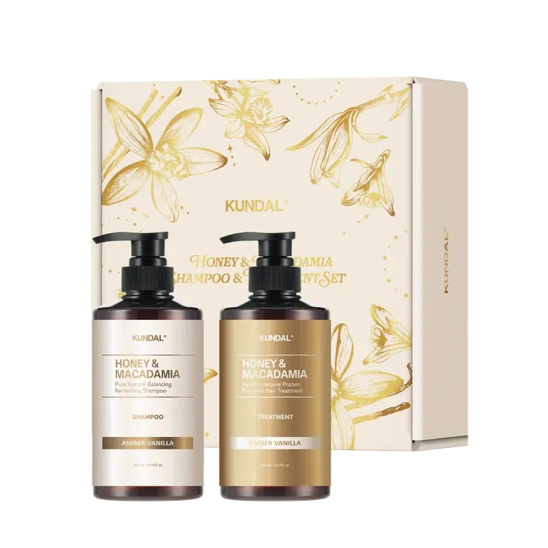 KUNDAL - Nature Hair Care Holiday Edition - Amber Vanilla | 300 mL