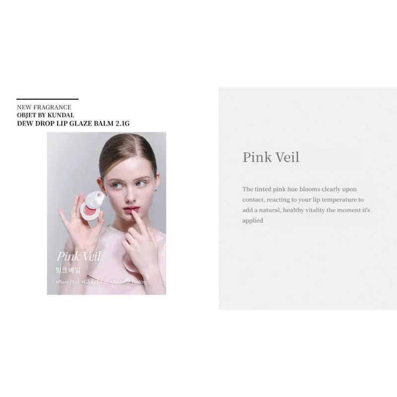 KUNDAL - Dew Drop Lip Glaze | 01 Pink Veil