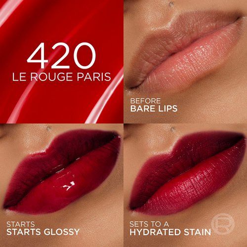 L'ORÉAL PARIS - Hyaluron Tint Lip Stain Serum | 420 - Le Rouge Paris