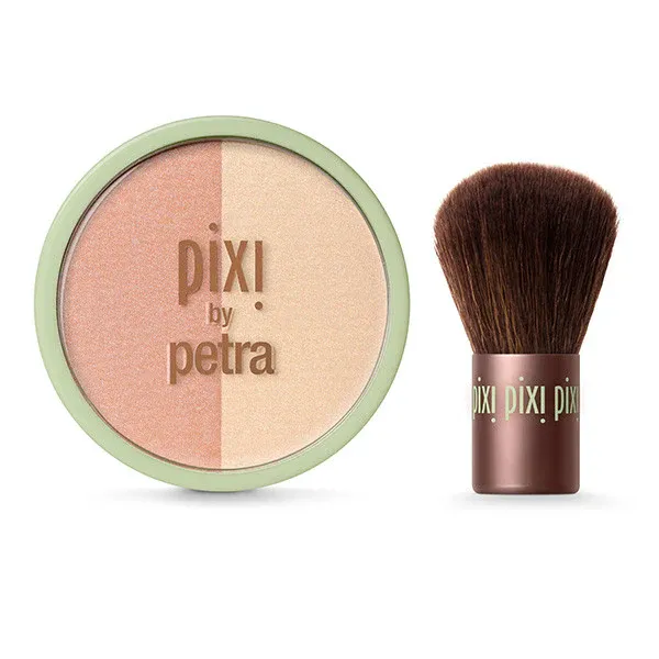 PIXI - Beauty Blush Duo + Kabuki | Peach Honey