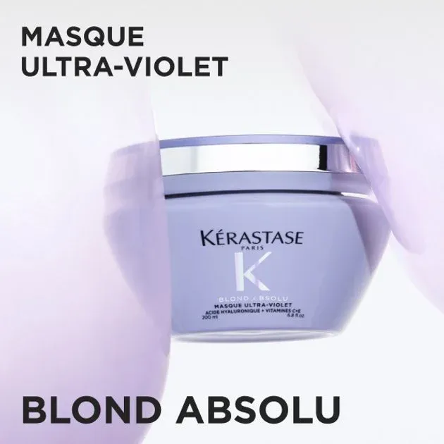 Kérastase - Blond Absolu Masque Ultra-Violet – Lightened, Highlighted Cool Blonde Hair | 200 mL