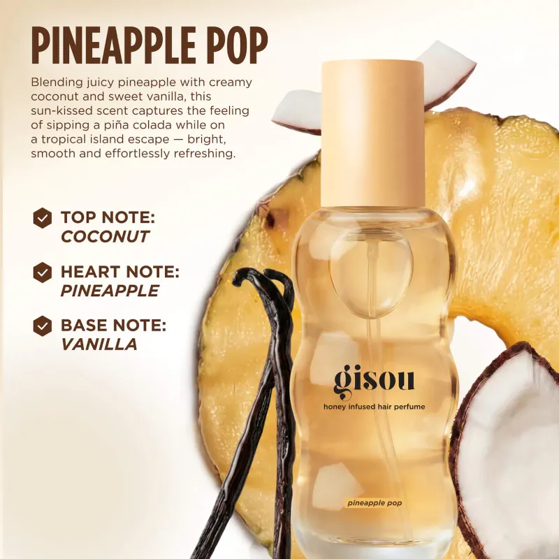 Gisou - Mini Pineapple Honey Infused Hair Perfume | 15 mL