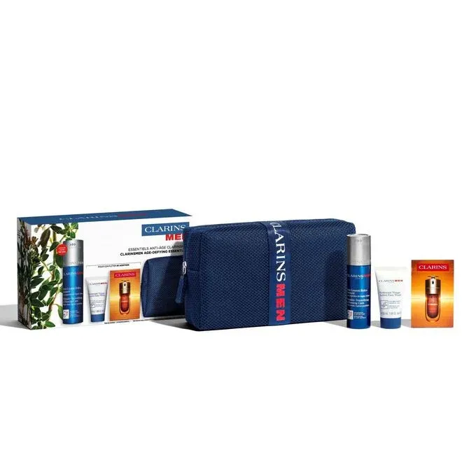 ClarinsMen - Age Defying Essentials - Wrinkle Smoothing &amp; Firming Care &amp; Double Serum Light Texture Set