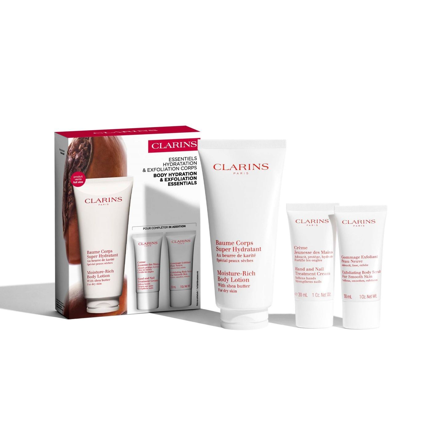 Clarins - Hydration &amp; Exfoliation Essentials - Body Care Set