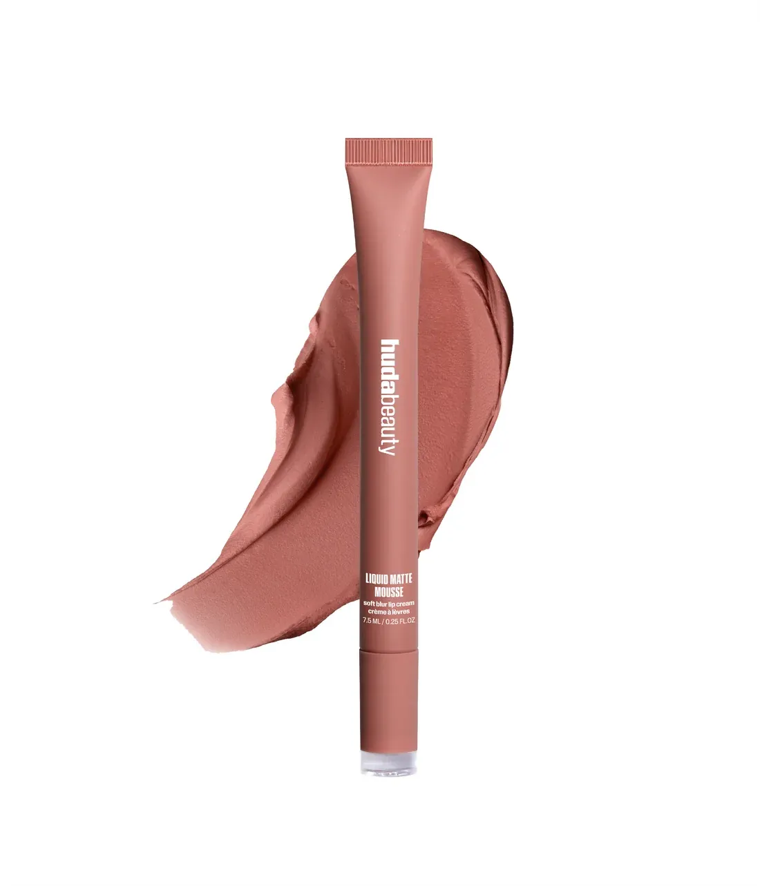 Huda Beauty - Liquid Matte Mousse - Soft Blur Lip Cream | Bombshell Pinky Brown