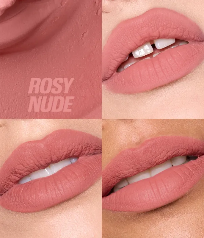 Huda Beauty - Liquid Matte Mousse Soft Blur Lip Cream | Rosy Nude