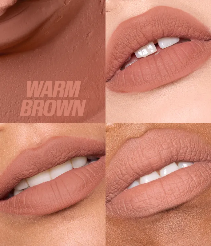 Huda Beauty - Liquid Matte Mousse Soft Blur Lip Cream | Warm Brown