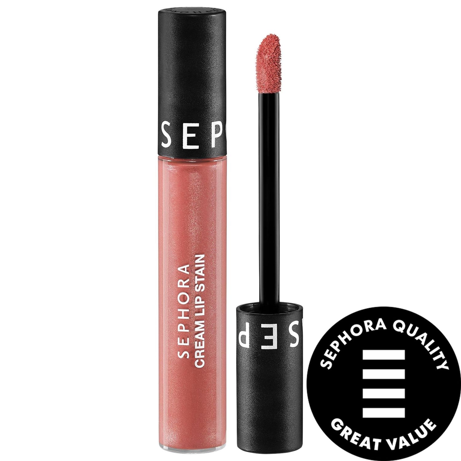 Sephora Collection - Cream Lip Stain Liquid Lipstick - Matte Finish | 05 Infinite Rose - matte peach rose pink
