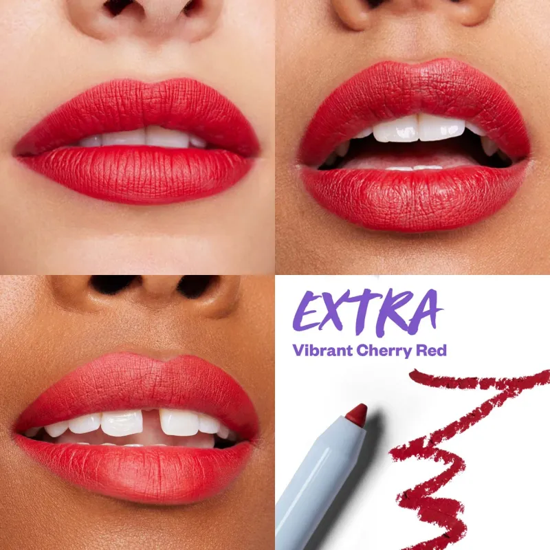 Kossas - Hotliner - Hyaluronic Acid Contouring Lip Liner | Extra - Vibrant Cherry Red